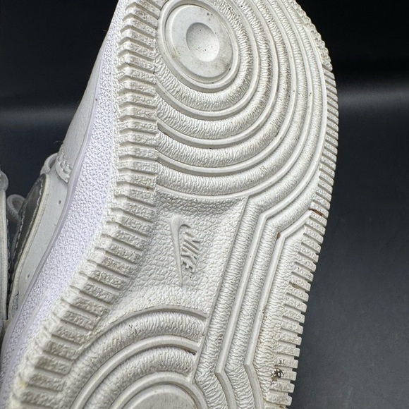 Nike Air Force 1 Low SE Toddler Sneakers Size 5C White Silver Lace Up Sneakers - Picture 7 of 11